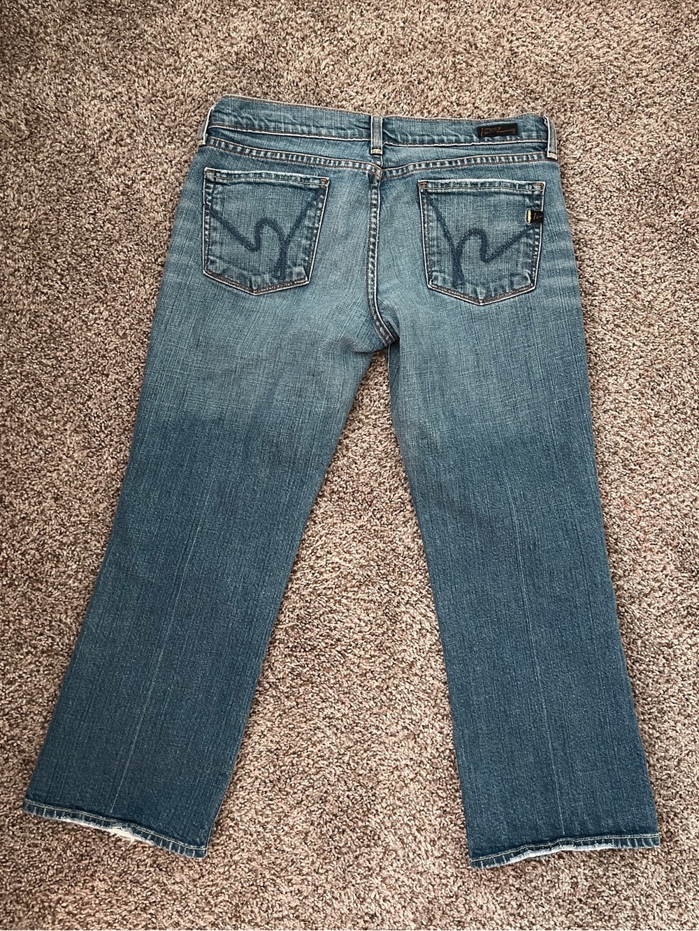 Citizens Of Humanity Low Rise Cropped Jeans